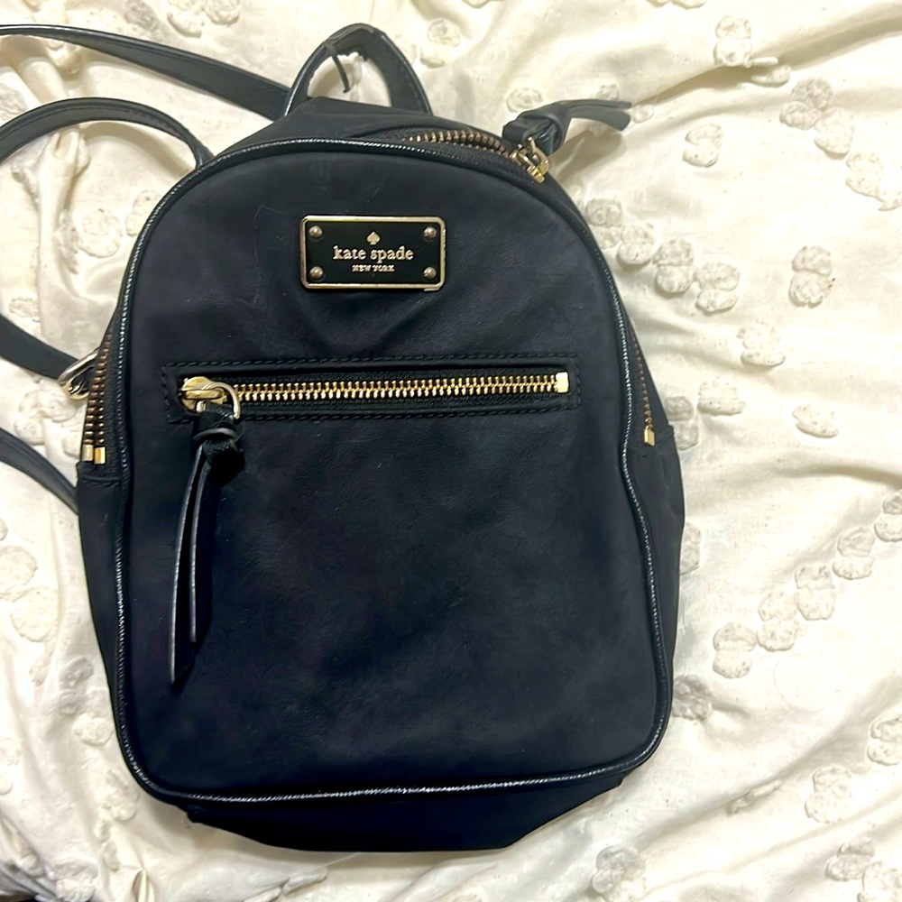 Kate Spade New York black mini backpack